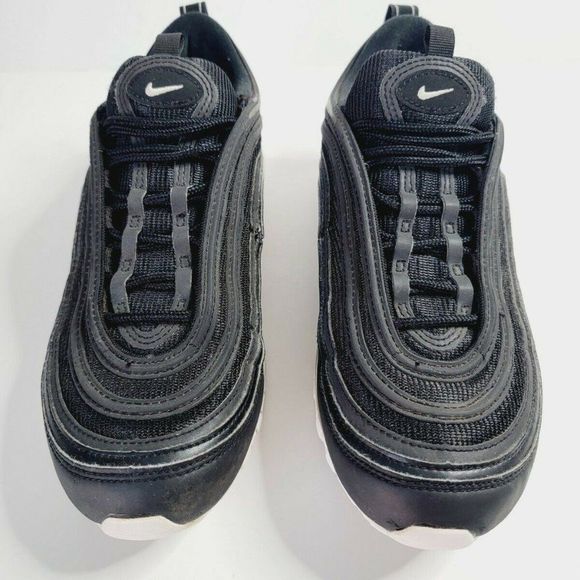 Nike Air Max 97 Men's Shoes Size 6 Triple Black Lace Up Sneakers 921826-001 - Picture 3 of 12